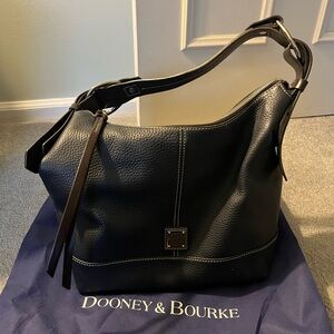 Dooney & Bourke Dark Navy Leather Hobo Bag